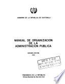 Manual de organización de la administración pública