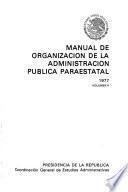 Manual de organización de la administración pública paraestatal, 1977