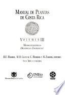 Manual de plantas de Costa Rica