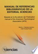 Manual de referencias bibliográficas de la Editorial 3Ciencias