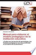 Manual Para Elaborar El Modelo Pedagógico de la Institución Educativ