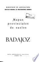 Mapas provinciales de suelos, Badajoz