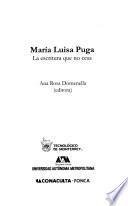 María Luisa Puga, la escritura que no cesa
