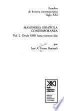 Masonería española contemporánea