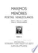 Máximos y menores poetas venezolanos