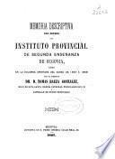 Memoria acerca del estado del Instituto de Segunda Enseñanza de Segovia durante el curso de... leída en la solemne apertura del curso académico de ...