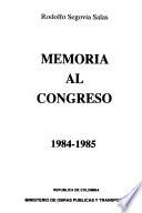Memoria al Congreso