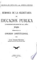 Memoria de la Secretaría de Educación Pública
