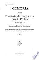 Memoria de la Secretaria de Hacienda y Crédito Público ...