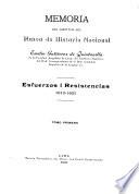Memoria del director del Museo de Historia Nacional: Esfuerzos i resistencias, 1912-1921