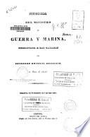 Memoria del Ministro de Guerra y Marina, presentada a las Cámaras del Congreso General Mexicano, en Enero de 1840