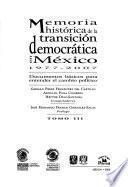 Memoria histórica de la transición democrática en México, 1977-2007