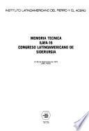 Memoria técnica - Congreso Latinoamericano de Siderurgia