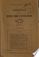 Memorias de la Sociedad Cubana de Historia Natural Felipe Poey.