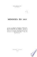 Mendoza en 1810