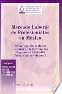 Mercado laboral de profesionistas en México: v. 1. Desagregación regional y estatal de la información, diagnóstico 1990-2000
