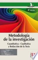 Metodología de la investigación cuantitativa - cualitativa y redacción de la tesis