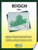 Michoacán. Conteo de Población y Vivienda, 1995. Resultados definitivos. Tabulados básicos. Tomo II