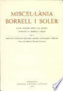 Miscel.lània Borrell i Soler