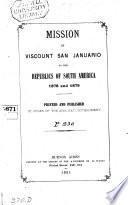Mission of Viscount San Januario to the republics of South America, 1878 and 1879