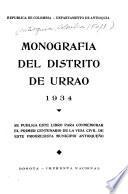 Monografía del distrito de Urrao, 1934