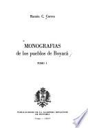 Monografías de los pueblos de Boyacá