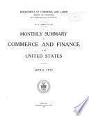 Monthly Summary of Finance and Commerce of the United States