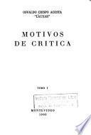 Motivos de crítica: Literatura hispanoamericana