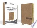 NBLA Santa Biblia Ultrafina, Letra Grande, Tamaño Manual, Leathersoft, Beige, Edición Letra Roja