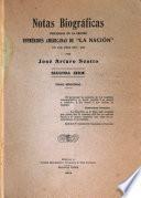 Notas biográficas publicadas en la sección Efemérides americanas de La Nación en los años 1907-1912