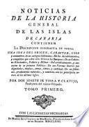 Noticias de la Historia General de las Islas de Canaria, etc