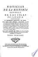 Noticias de la historia general de las islas de Canaria