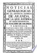 Noticias genealógicas de la antigua familia de Aranda, de la que justifica su descendencia D. Joaquín de Aranda y Amézaga ...