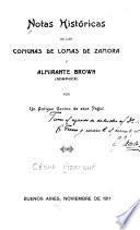Noticias históricas de las comunas de Lomas de Zamora y Almirante Brown (Adrogué)