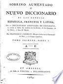 Nouveau dictionnaire de Sobrino, françois, espagnol et latin