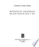 Novelistas españoles de los siglos xix y xx