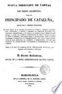 Nueva dirección de cartas por orden alfabético para el principado de Cataluña