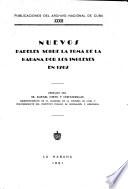 Nuevos papeles sobre la toma de la Habana por los ingleses en 1762