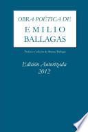 Obra poética de Emilio Ballagas Edición autorizada