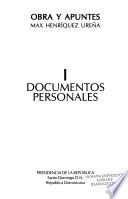 Obra y apuntes: Documentos personales