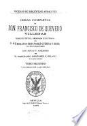 Obras completas de Don Francisco de Quevedo Villegas: Poesías