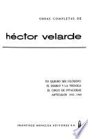 Obras completas de Héctor Velarde: Cuentos. Artículos humorísticos