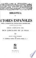 Obras completas del Inca Garcilaso de la Vega: Commentarios reales de los incas