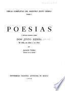 Obras completas del maestro Justo Sierra: Poesías