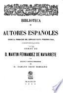 Obras de D. Martin Fernandez de Navarette