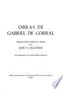 Obras de Gabriel de Corral