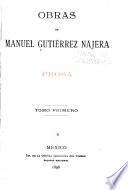 Obras de Manuel Gutiérrez Nájera