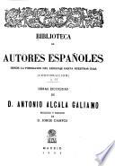 Obras escogidas de D. Antonio Alcala Galiano