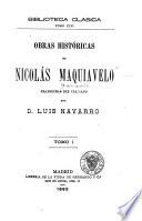 Obras históricas de Nicolás Maquiavelo