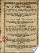 Oracion funebre en las exequias del Excelentissimo Señor Don Fernando Joachin Fajardo de Requesens,y Zuñiga...en 17.de Deziembre 1693...